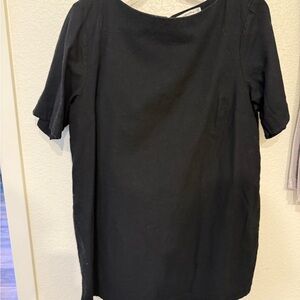 Abercrombie black linen dress